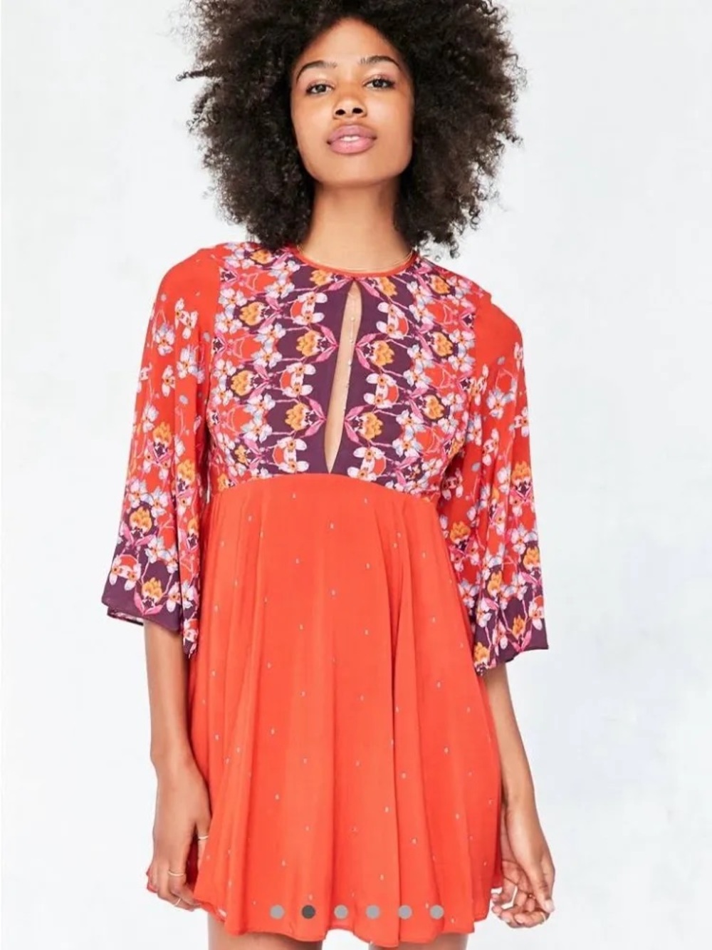 Tyler Split-Neck Bell-Sleeve by Ecote at Urban Outfitters